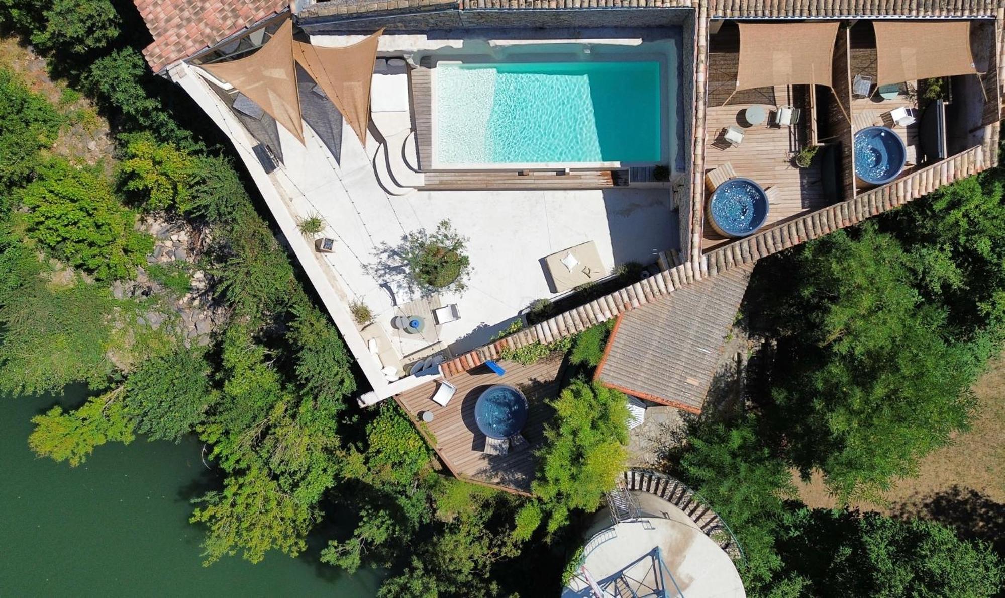 Les Terrasses De Belarga - Maison D'Hotes - Piscine Et Jacuzzi Exterior foto